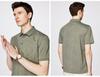 Business Elastic Short Sleeved Polo Shirt with 120 High Count Double-sided Weaving of Mulberry Silk for Men