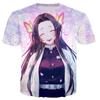 Toyo Cosplay Demon Slayer Kochou Shinobu T-shirt Pánské Dámské 3D Tisknutá Trička Casual Harajuku Style T-shirt Streetwear Topy