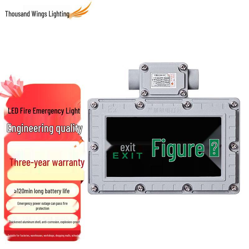 Qianzhiyi LED Explosion-Proof Emergency & Exit Sign Light