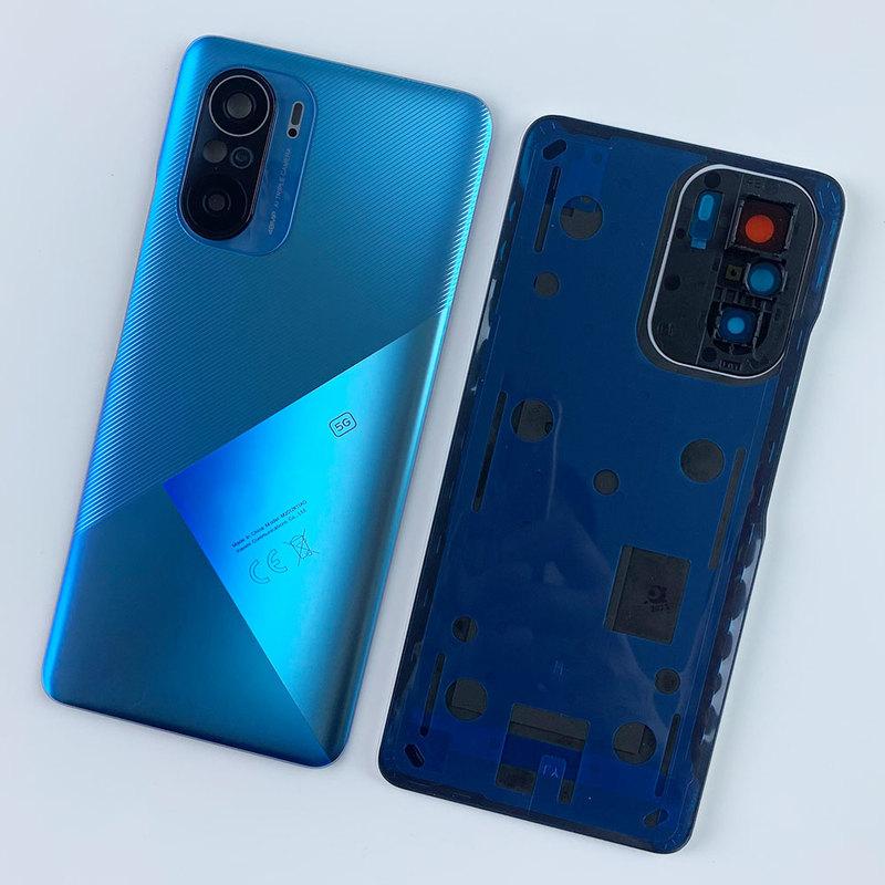 For Xiaomi Poco F3 5G Glass Back Battery Cover Replacement Rear Housing Door With Camera Lens