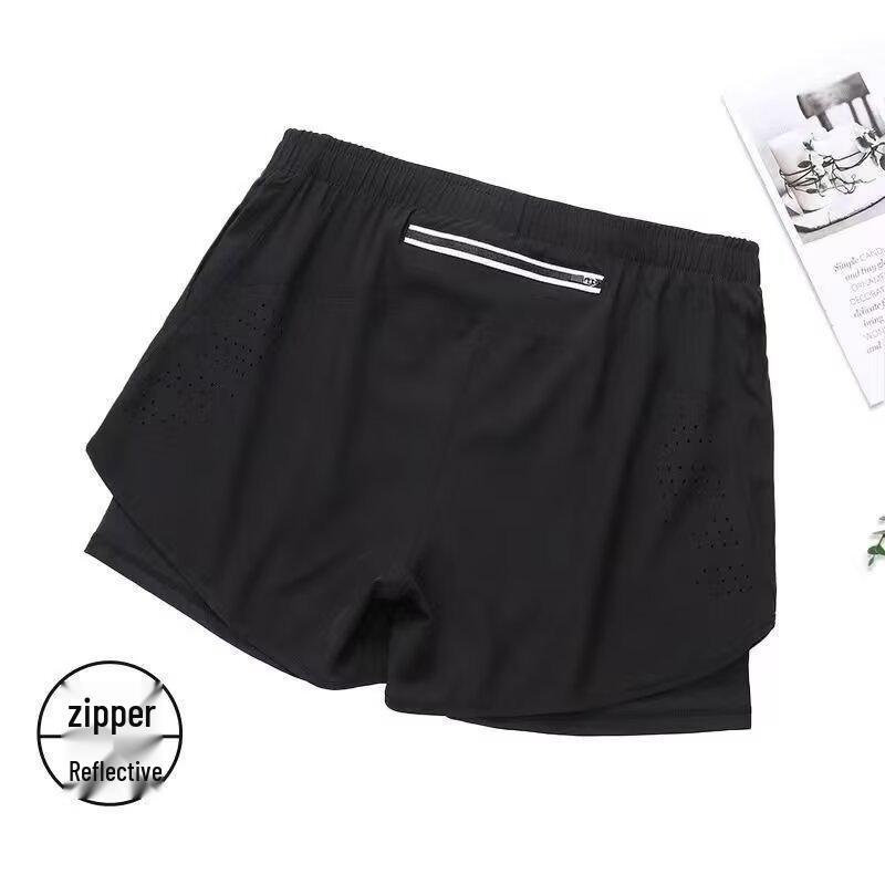 Men s Quick-Dry Breathable Running Marathon Training Shorts X-Large