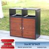 Vintage Outdoor High-End Trash Can for Parks, Hotels, and Antique-Style Communities