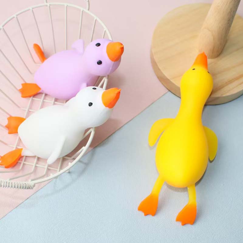 2026 Squishy Antistress Duck Fidgets Toys Cute Goose Animals Vent Toys for Kids Adults Decompression Stretch Toys Gift