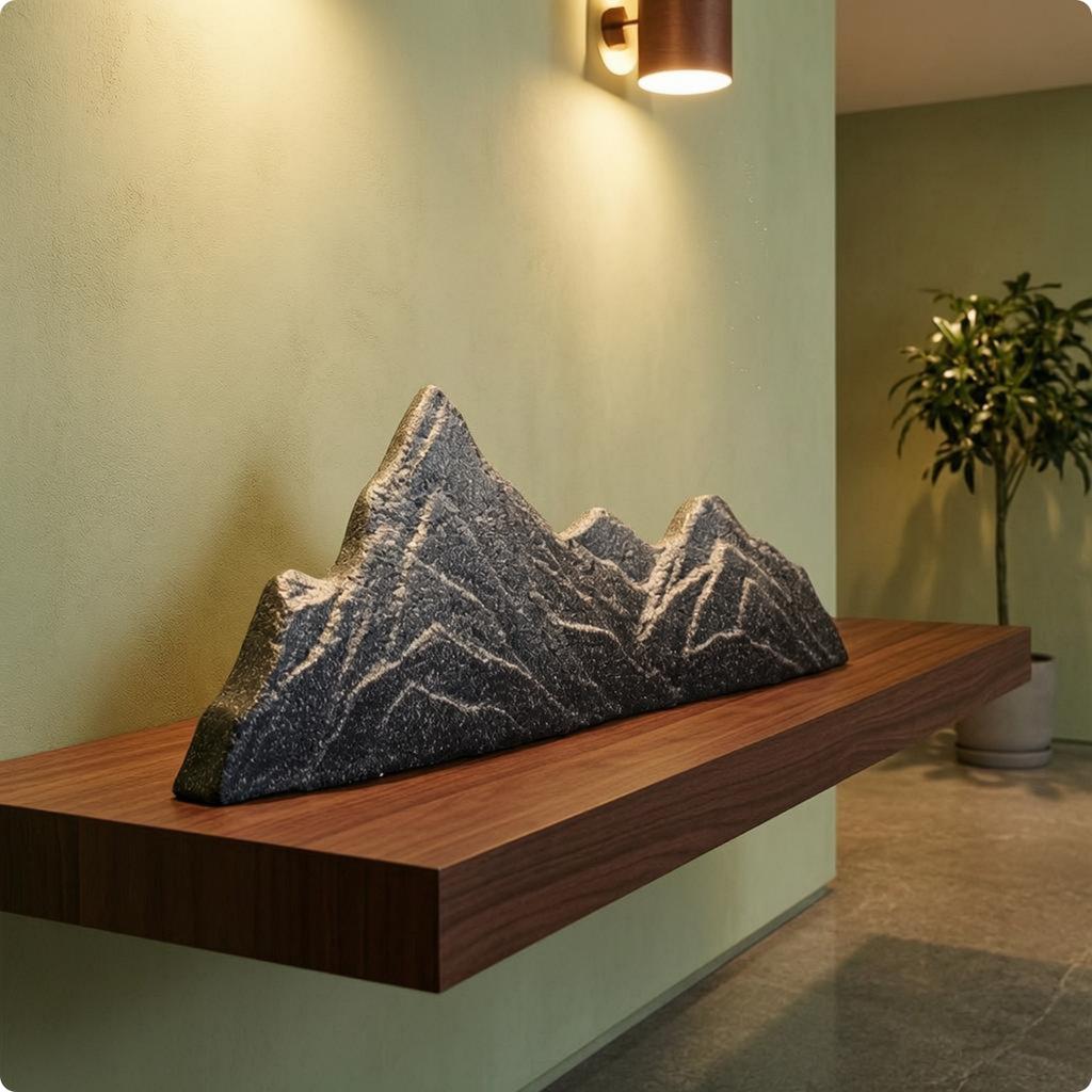 Mountain Crest Ornament Rugged Surface Artificial Rock Decor Rock Mountain Decoration Standalone Accent Decorative