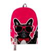Classic Novelty Lovely French Bulldog School Bags Unisex 3D Print Oxford Waterproof Notebook multifunction Travel Backpacks