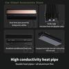 SSD-V3 2280 M.2 Dual Heat Pipe Solid State Drive NVME Grille-type All-aluminum Vest High-efficiency Heat Sink Gaming Accessories