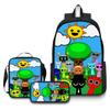 Rhythm Box Game Merchandise Schooltas Sprunki Cartoon Rugzak Lunchtas Etui Drie Delig Set