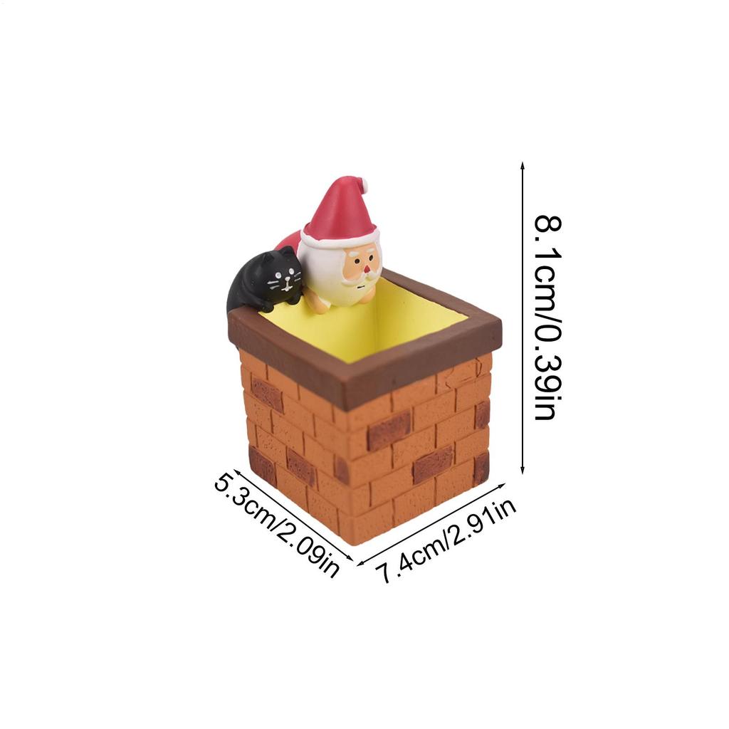 Magnets For Fridge Glow Santa Claus Black Cat Climbing Chimney Locker Button Magnet Magnetic Decoration Sticker For Holiday