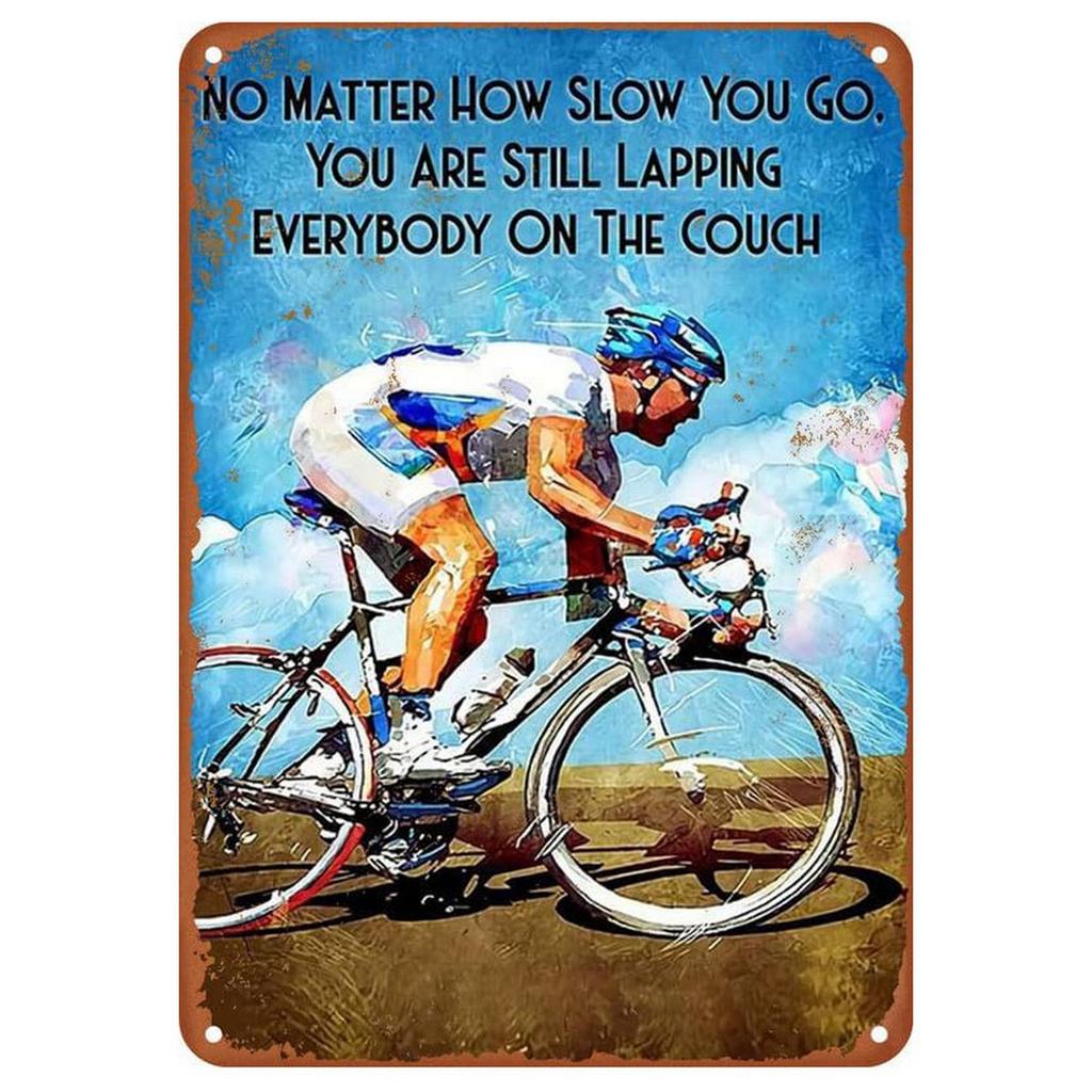 Cycling Metal Tin Signs Bike Ride Wall Decoration Plaque Vintage Art Poster Iron Painting for Man Cave Home Cafe Garden Club Bar