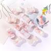 Perline in Ceramica Dipinta Tulipano e Farfalla Rosa Retrò per Braccialetti e Collane Fai da Te