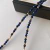 Pearl Necklace Versatile High-End Natural Lapis Lazuli Beaded Sweater Chain K Gold Non-Fading Jewelry
