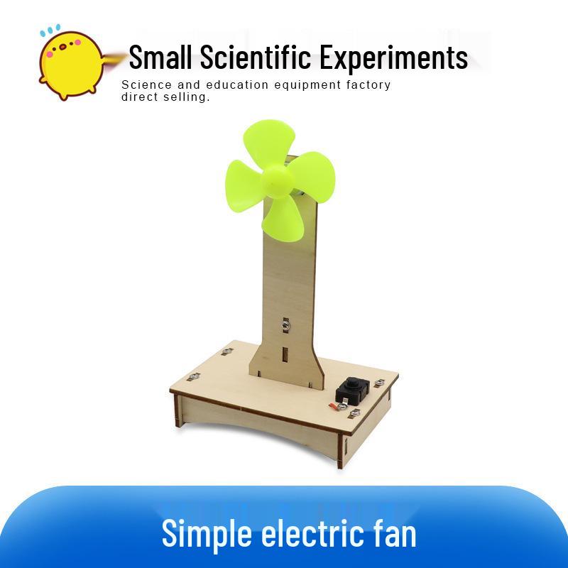 DIY Wooden Desk Fan Kit for Students - Educational Science Experiment Model