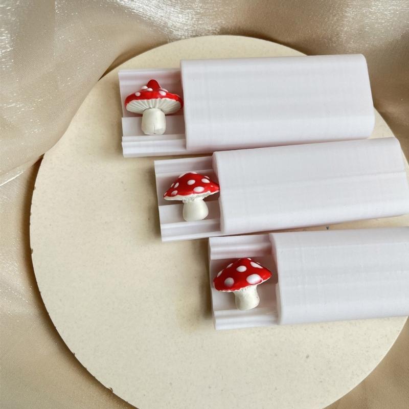 DIY Mushroom Shaped Bead Tool Creative Pendant Cradts Tool For Clay Earrings And Necklace Charm Creation