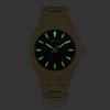 Men's Sandblasted Waterproof Quartz Watch with Luminous Stainless Steel Strap - Precise Timekeeping