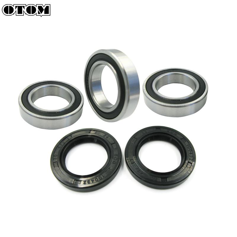 OTOM Motorcycle Front Rear Wheel Hub Oil Seal Bearing Set 6904 6905 For HONDA CRF CRF250R CRF450R CRF250X CRF450RX CRF450L CR500
