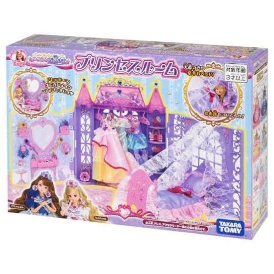 Takara Tomy Licca-chan Dreaming Princess Room Dress-up Doll Play Toy Ages 3 Up Safety Standard Certified ST Mark Certification