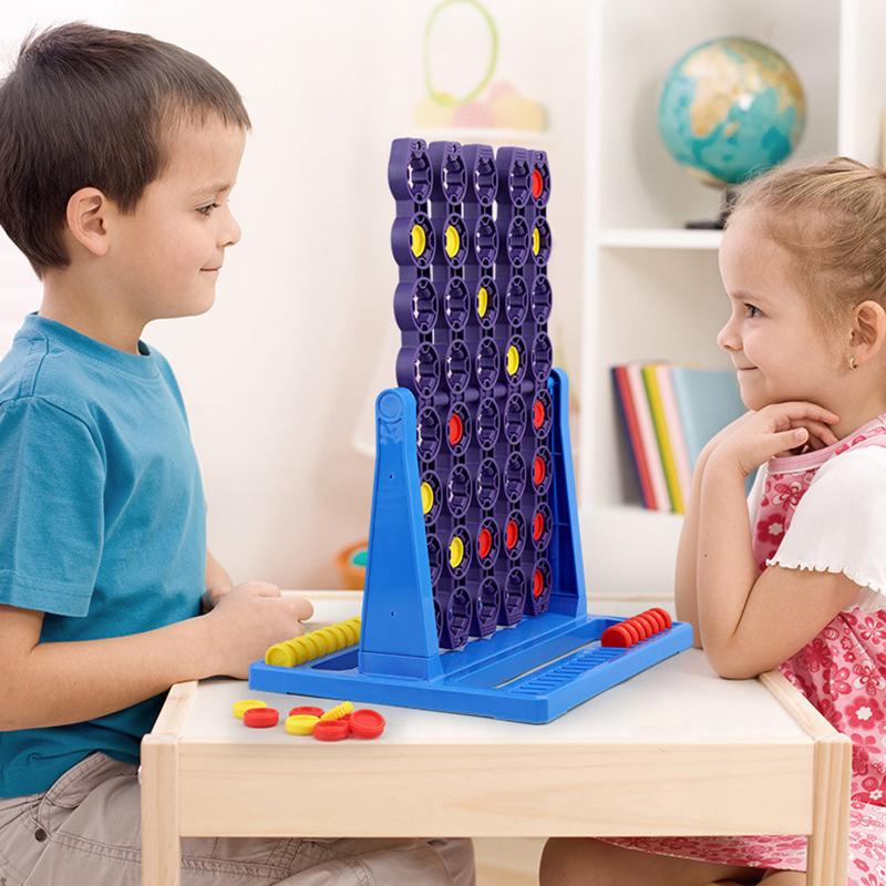 Connect 4 Spin Hra Čtyři v řadě Rotující šachovnice Deskové hry pro 2 hráče pro rodinu Děti Zábavná desková hra Logické hračky Dětský dárek