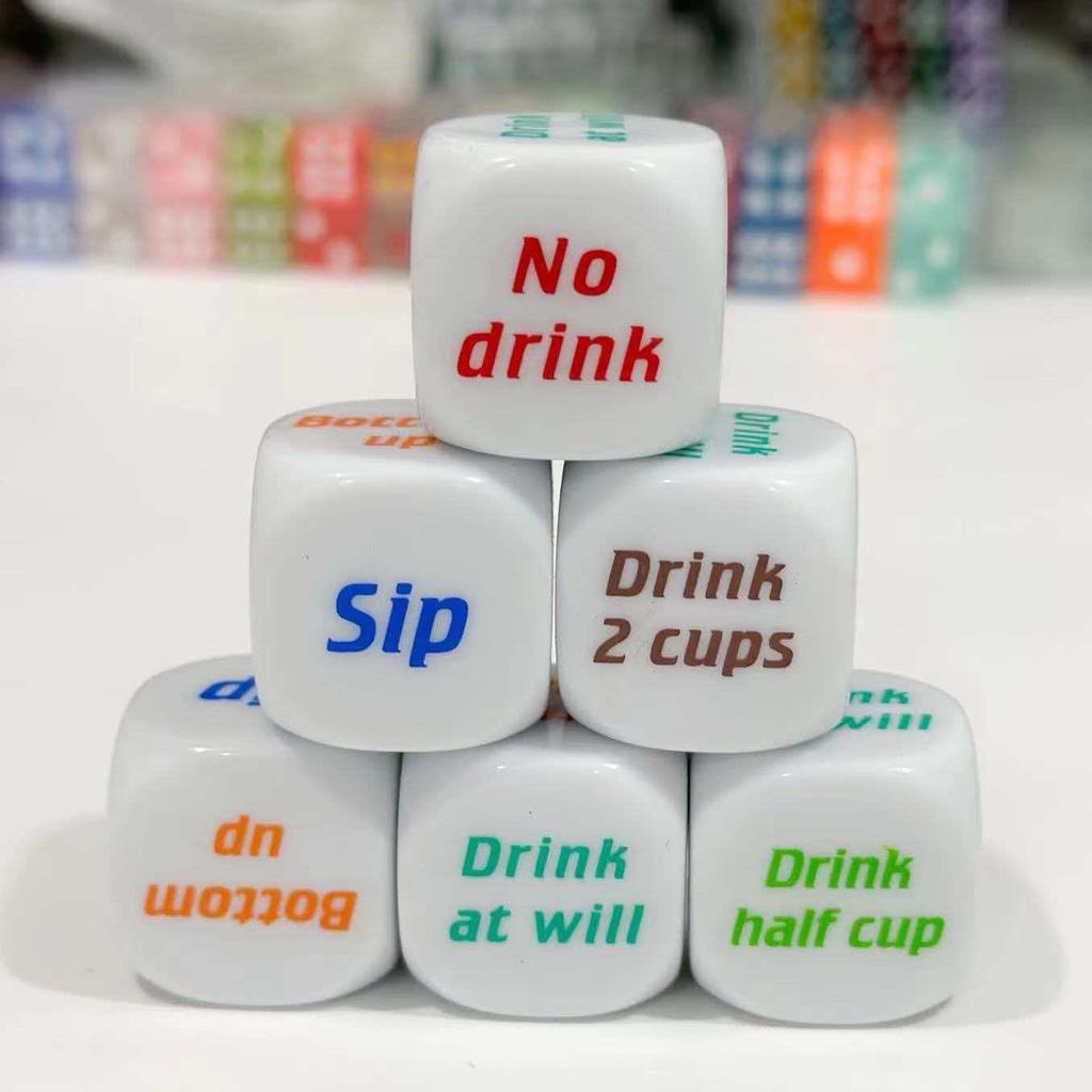 Funny Drinking Dice Roll Decider For Adult Teens Birthday Bachelor Party and Bar KTV Family Friends Gathering Supplies Gift