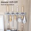 No-Drill Space Aluminum Mop & Broom Storage Clips