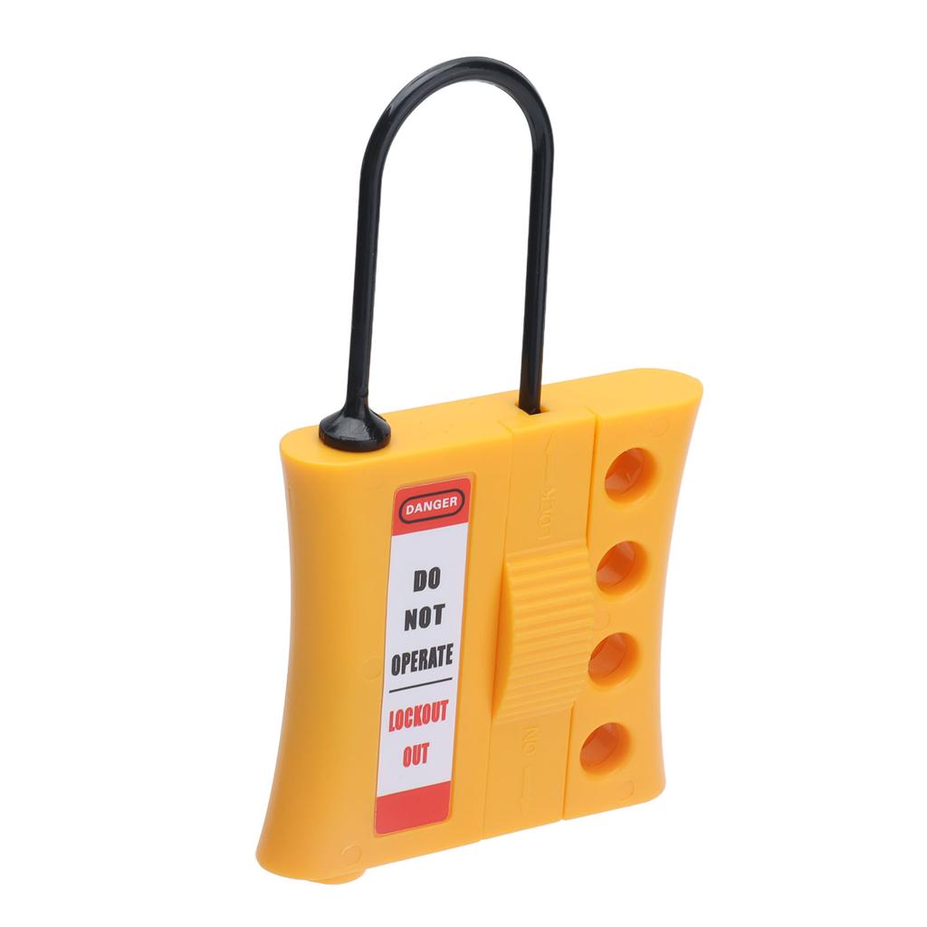 Hänglås Tagout Stoppa Utlåsning Nylon ABS 4 Hål Isolerat Loto Säkerhetslås för 36mm Nyckelhål