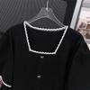 Plus Size Slimming Mid-Length Short-Sleeve T-Shirt for Women (200/300/350 jin)