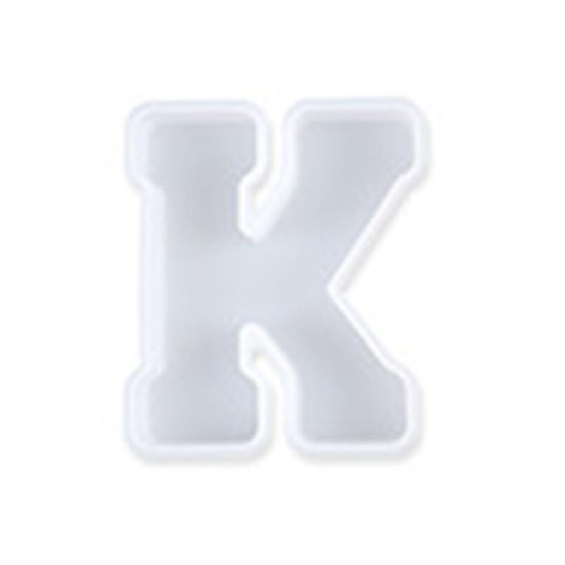 Alphabet Silicone Casting Mould Resin Letter Mold Keychain Pendant Capital Table Ornament Epoxy Mold DIY Jewelry Craft