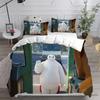 Big Hero 6 Baymax Bedding Set Kawaii Anime Duvet Cover With Pillow Shams Queen Full Twin Size Quilt Cover Home Decor