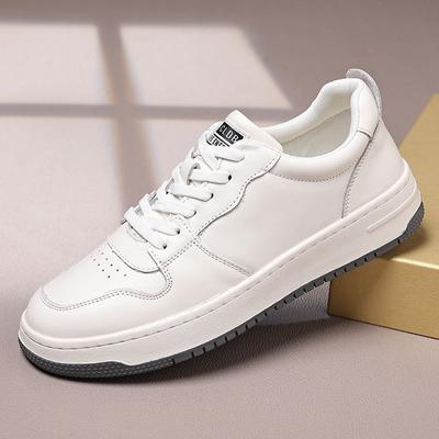Fashion New Genuine Leather Platform Board Shoes for Men Spring Autumn Soft-soled Casual Sneakers Men Fashion Outdoor Luxury Shoes Male