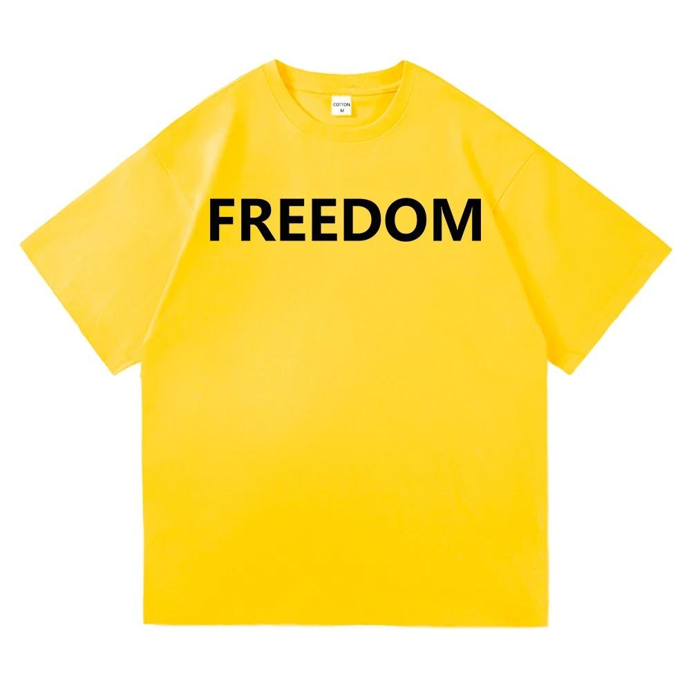 Support Kostenloser Druck T-Shirt Mode Männer/Frauen Harajuku Ästhetik Buchstaben Print T-Shirt Hohe Qualität Lässig Mode Alles