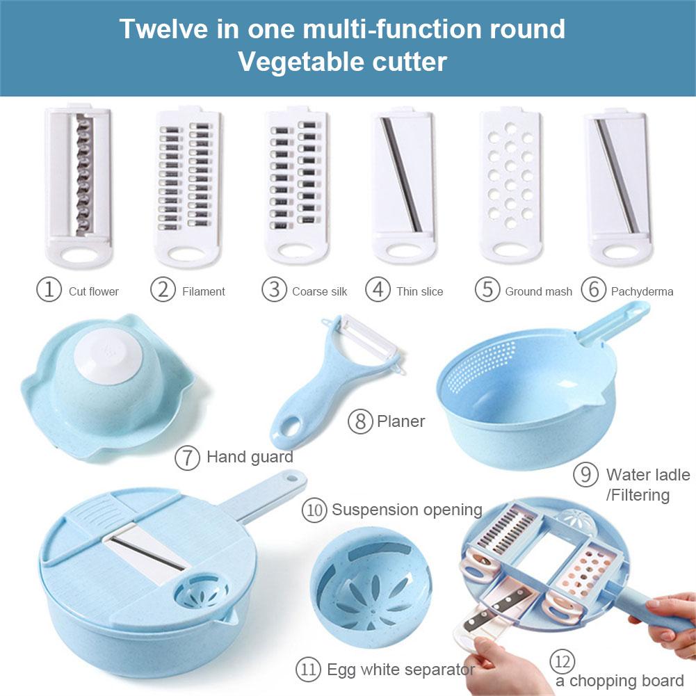 Multifunctional Vegetable Chopper Carrots Potatoes Manual Cut Shred Slicer Radish Rasp Kitchen Accessories Vegetable Cutter