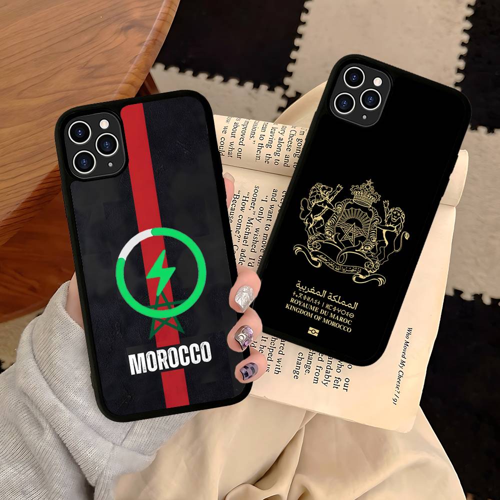 Maroc M-Morocco Flag Magnetic Phone Case For IPhone 17 16 15 14 13 12 Mini 11 Pro Max Plus For Magsafe Cover