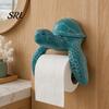 Easy Install Toilet Paper Dispenser Turtle/Shark Holder, Wall Mount Roll Shark Holder Waterproof Moisture-Proof Tissue Open Crossbar