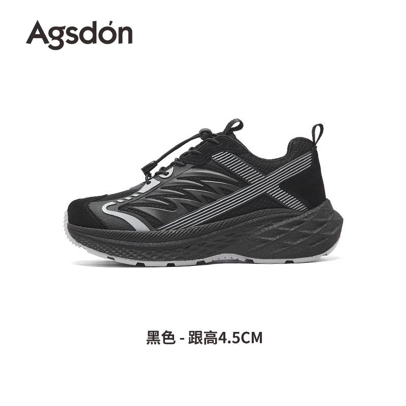 Augustine Platform Dad Shoes Women's 2025 Summer New Mesh Lightweight White Shoes Casual Sports Running Shoes