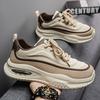 Men's shoes spring new breathable sports shoes men's trend versatile thick-soled heightening casual shoes men