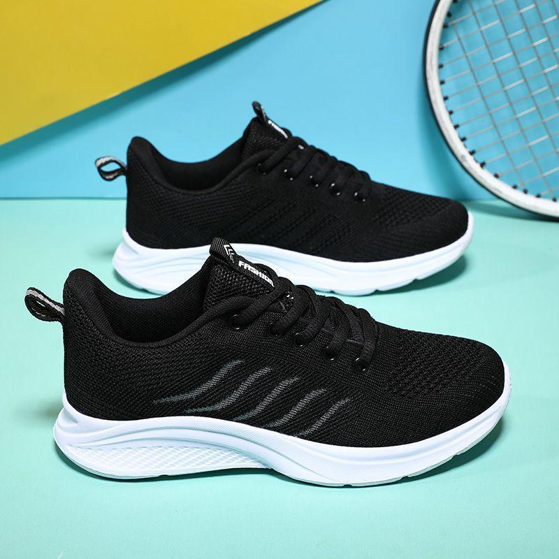 

Women s Korean Style Black Mesh Sneakers - Versatile, Breathable, Casual Running Shoes for Spring and Autumn. 35
