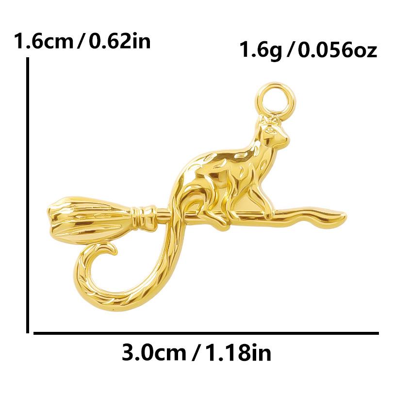 6pcs Gold Plated Butterfly Charms For Jewelry Making Bulk Stainless Steel Pendants Animal Dragonfly Cattle Peacock DIY Connector