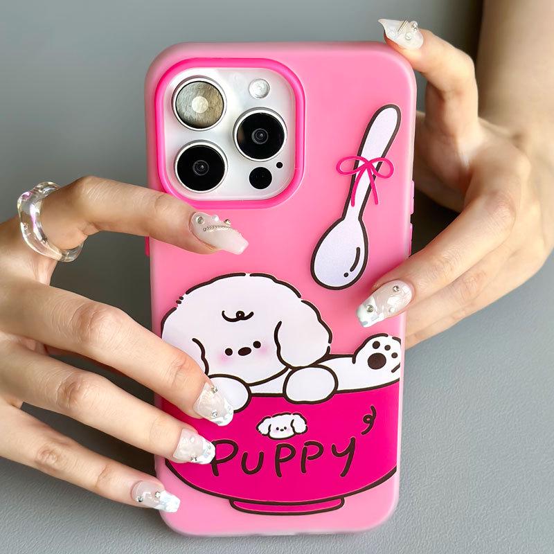 Zhitai Cartoon Jelly Case für iPhone 15 Pro Max, 16, 14, 13 und 12 - Niedliches und lustiges Design.