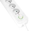 Extension cable 4gn+USB/1.5m/Zu+W/1.5mm white