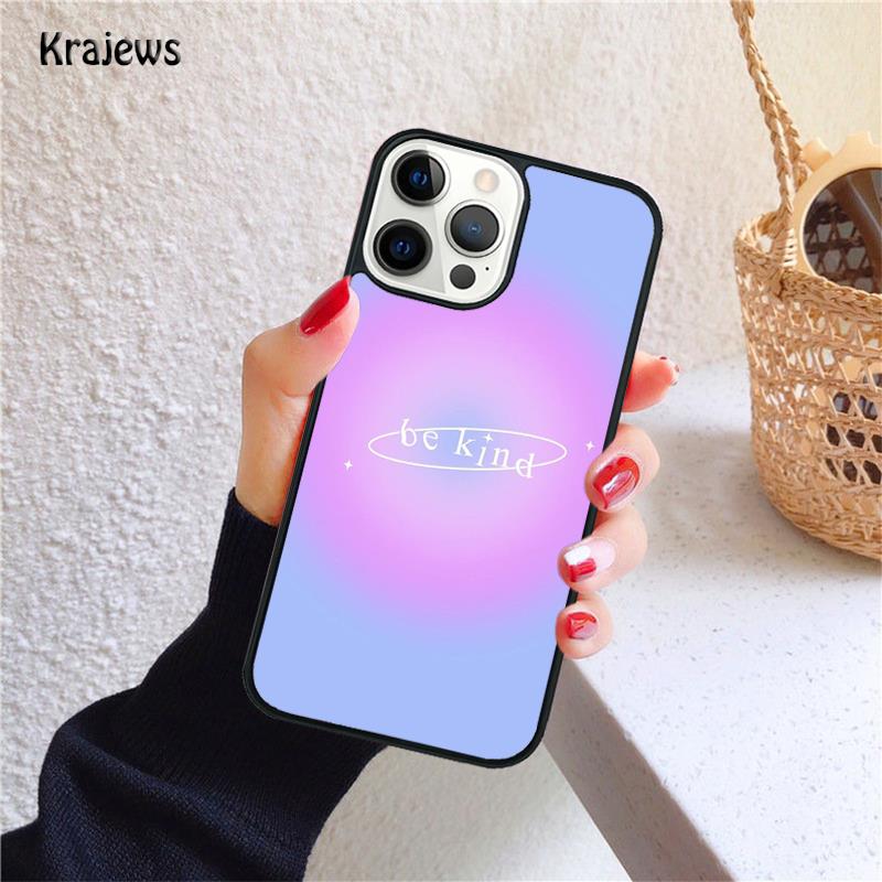 minimalist pastel goodvibes heart neon Soft Phone Case For iPhone 17 Air 16 15 14 Max Plus 11 12 13 Pro Max Phone Fundas