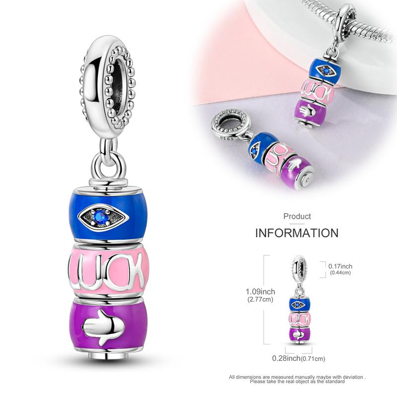 Girl Original Sparking Spinning Charms Metal Snowflake Windmill Lock Pendants Beads Fit Bangle Accessory Gift Ideal for Elegant Fashion Beautiful