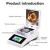 16A Halogen Moisture Meter LCD Touch Screen Food Medicine Powder Moisture Detector EU US Plug HalogenWater Content Analyzer
