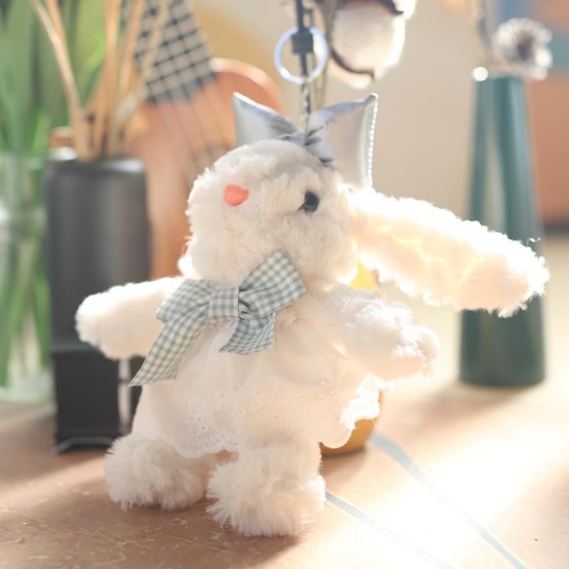 Cute and Fresh Rabbit Pendant Plush Toy Doll Bag Hanging Keychain Rag Doll Doll Doll