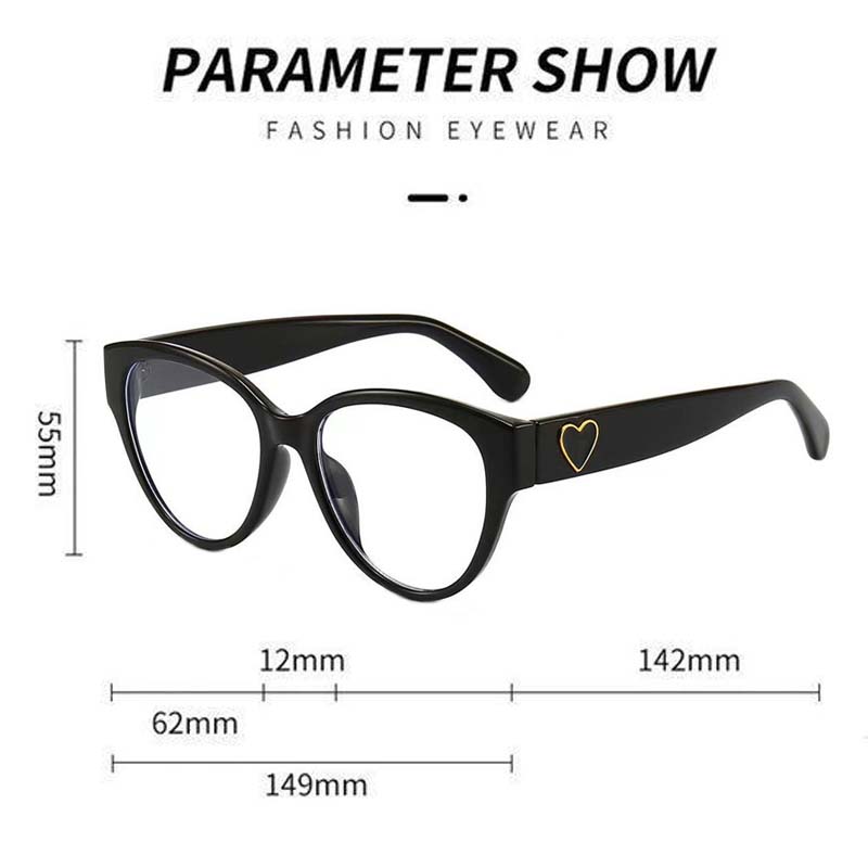 Heart Legs Cat Eye Myopia Glasses for Women Luxury Near Sight Eyewear Fashion Prescription Computer Eyeglasses Diopter 0 To -4.0