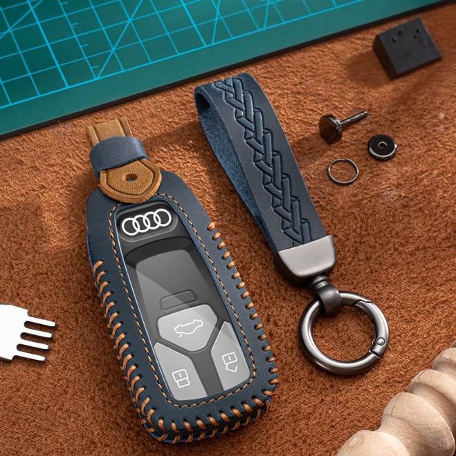 Durable Car Remote Key Case Cover Shell For  A4 B9 A5 A6 8S 8W Q5 Q7 4M S4 S5 S7 TT TTS TFSI RS Protector Fob Keyless