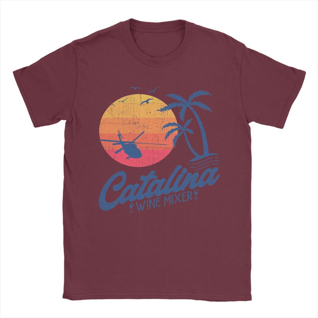 Mens Catalina Wine Mixer  cult movies T Shirt  100 Cotton Tops Novelty Short Sleeve Round Collar Tees Birthday Present TShirt