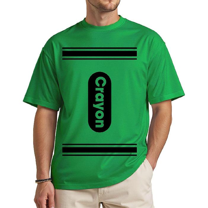 Funny Crayon Halloween Shirt, Unisex Costume T-Shirt for Adults and Teens