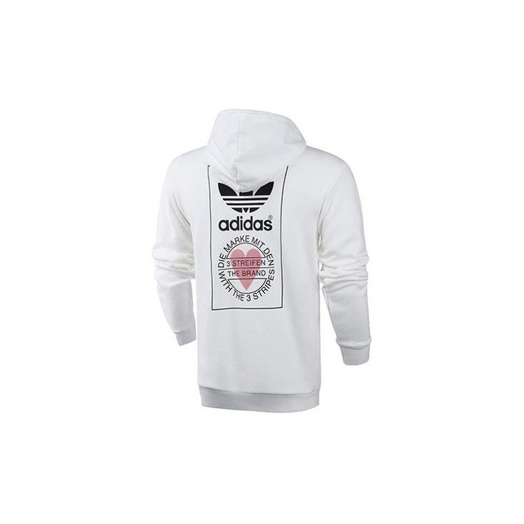 adidas originals Valentine s Day Series Back Printing Logo White Men s GK7163 S