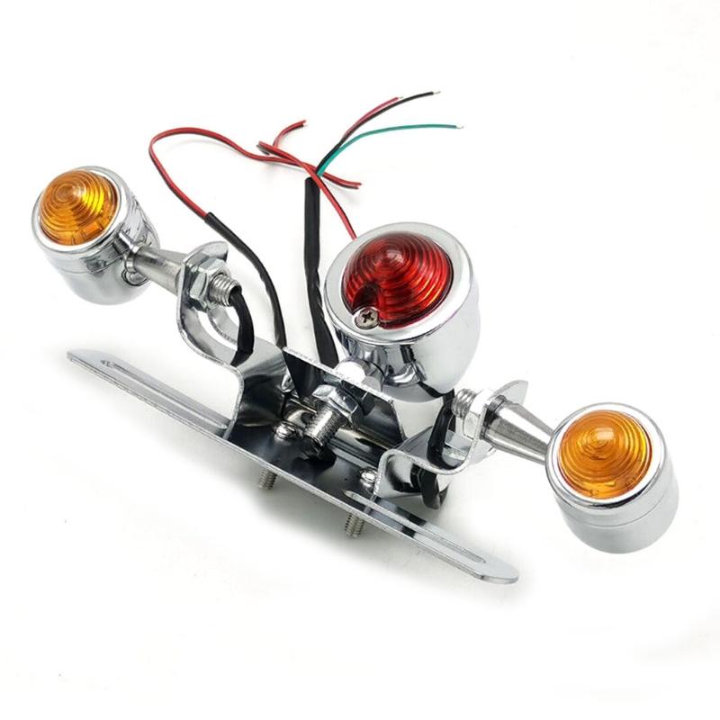 1 pieza Luces traseras Luces de conducción Luces de freno Señales de giro Soportes para matrículas