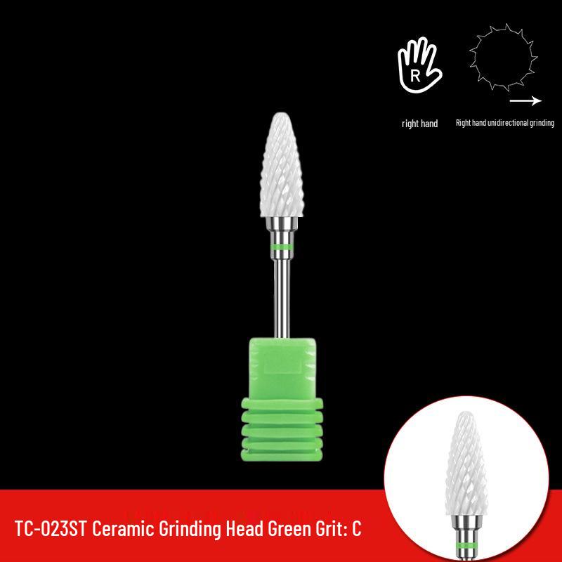 Single Bullet-Shaped Ceramic Nail Grinding Head 2.35