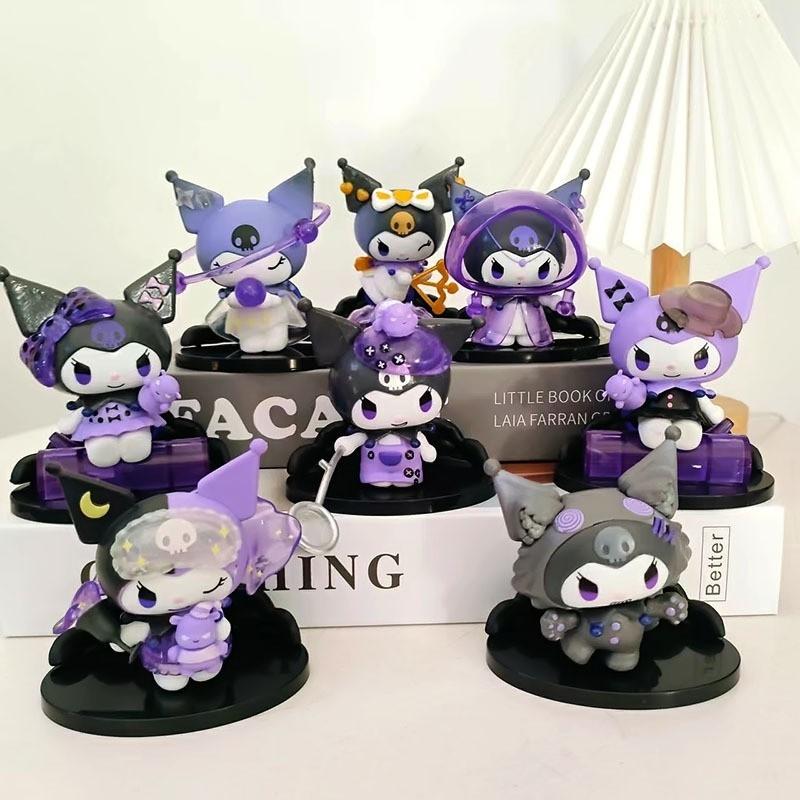 Kawaii  Kuromi Werewolf Series Figures, Collectible  Model Toys Desktop Ornament For Fans Gift Home Decor